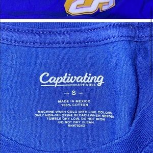 royal blue PITT t shirt